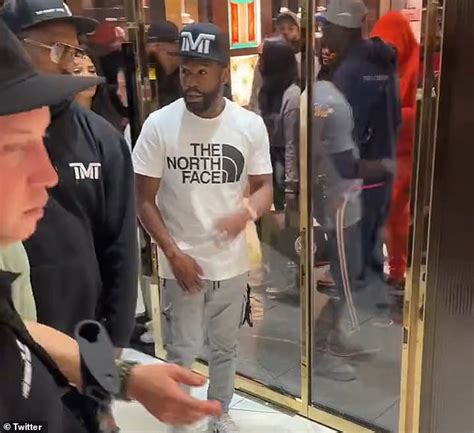 mayweather comments on gucci|Floyd Mayweather surrounded by special forces at Gucci South .